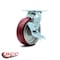 Service Caster 6 Inch Poly on Aluminum Swivel Caster with Roller Bearing and Brake SCC SCC-30CS620-PAR-TLB - alternate 2